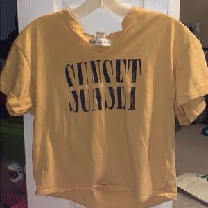 small yellow short sleeve
